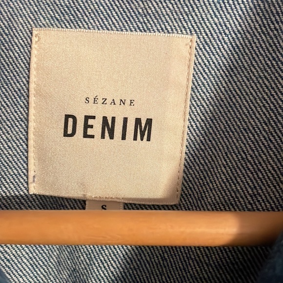 Sezane Will jacket NWOT size S indigo - Picture 3 of 4
